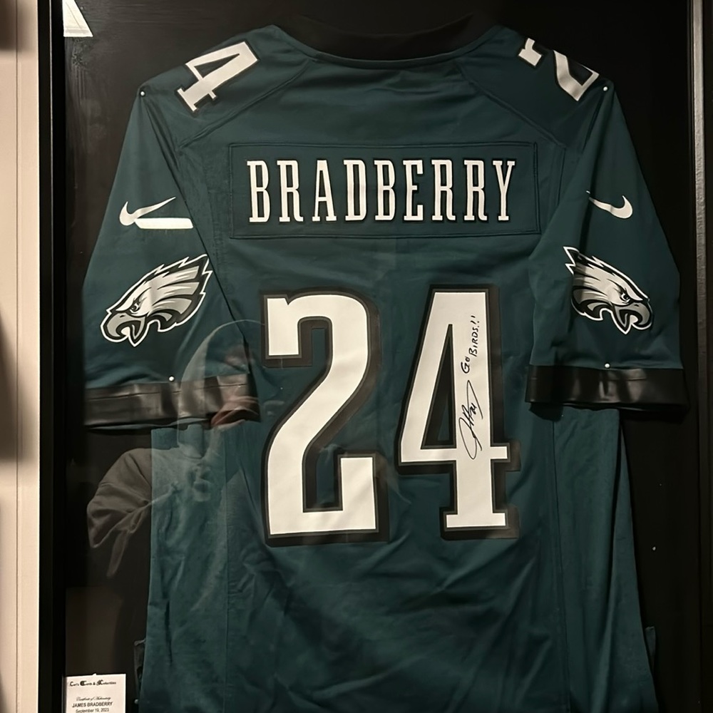 Signed eagles Jersey